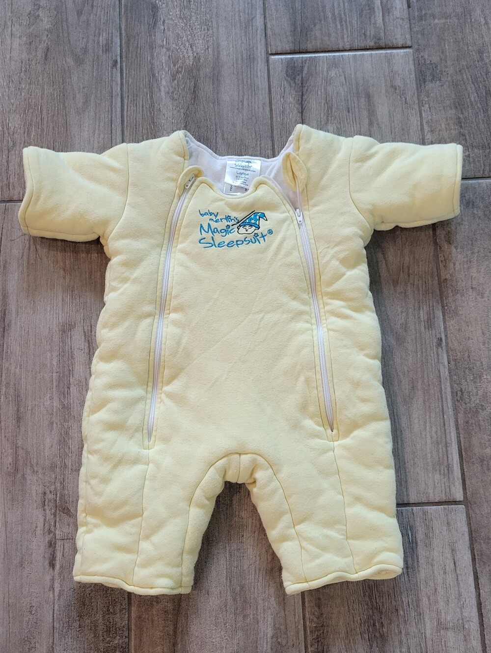 Baby Merlin's Magic Sleepsuit Yellow Infant Sleepsack Size Large 6-9 Months